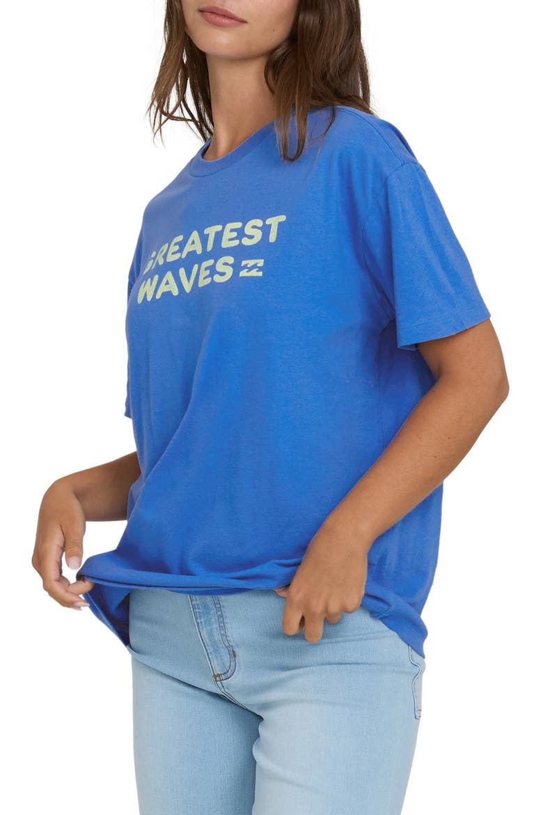 '73 Greatest Waves Graphic T-Shirt, Alternate, color, TRUE BLUE