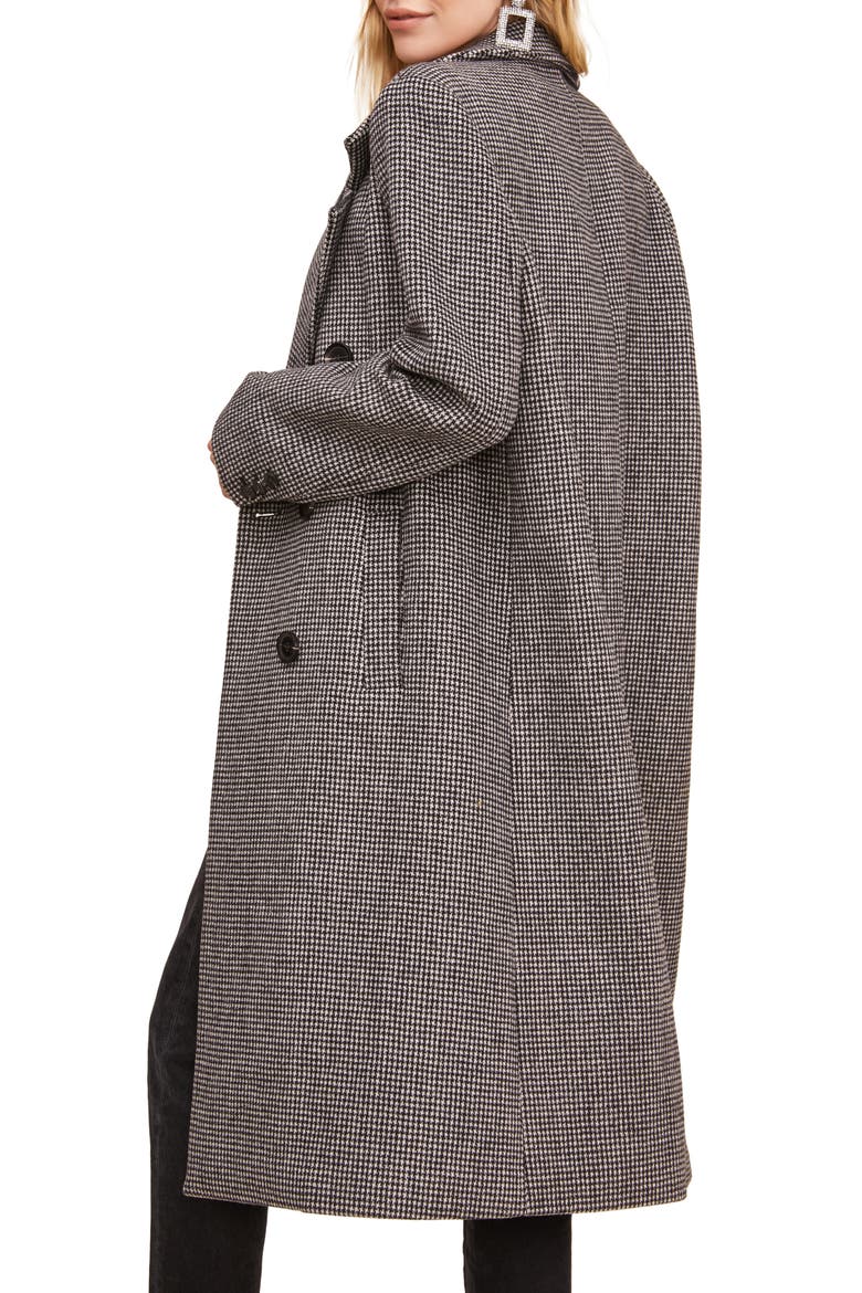 Vernon Coat, Alternate, color, BLACK WHITE HOUNDSTOOTH