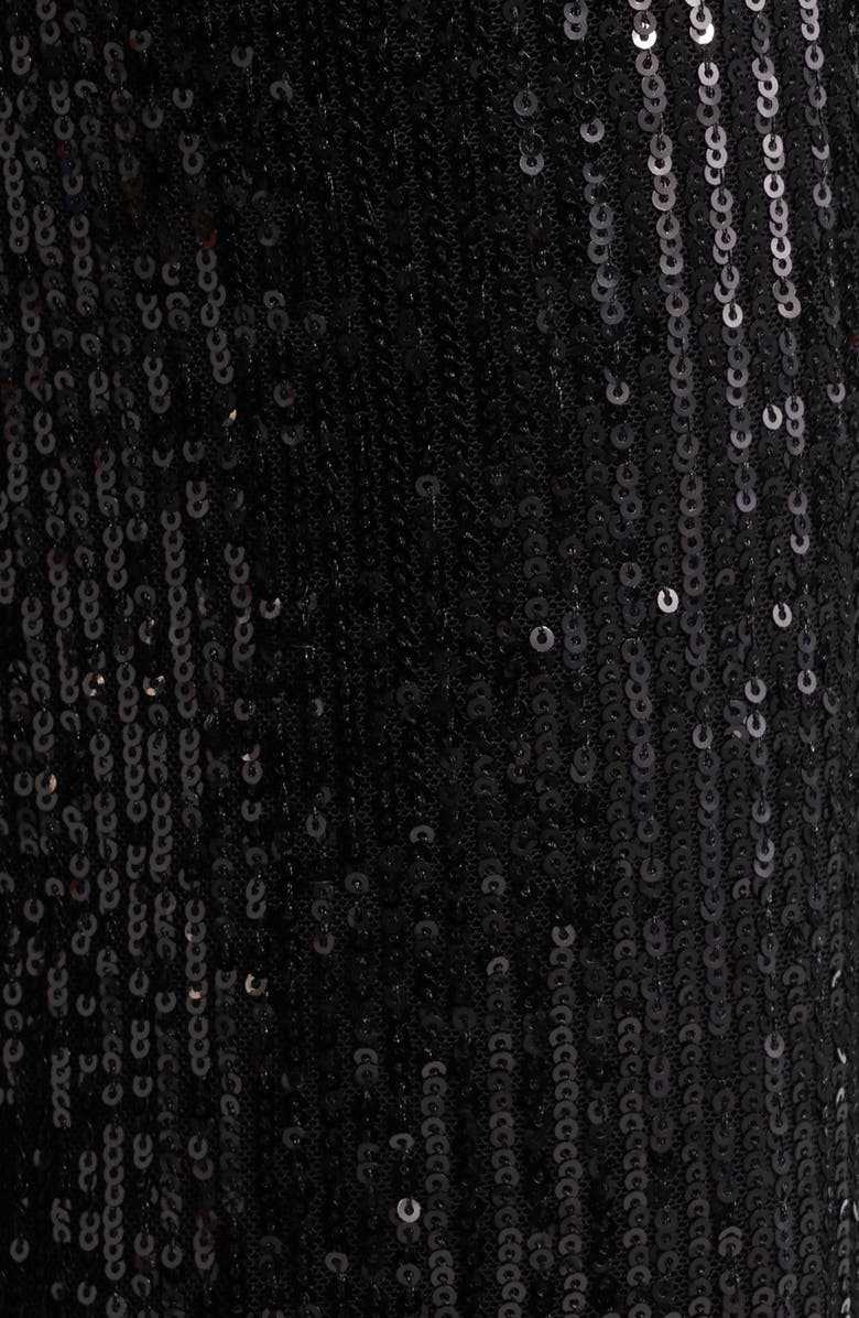 Anne Klein Sequin Hollywood Waistband Straight Leg Pants, Alternate, color, 