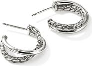 John Hardy JH Essentials Crossover Earrings, 20.5mm
