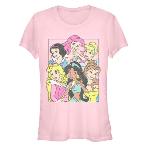 Junior's Disney Retro Princesses  Graphic T-Shirt