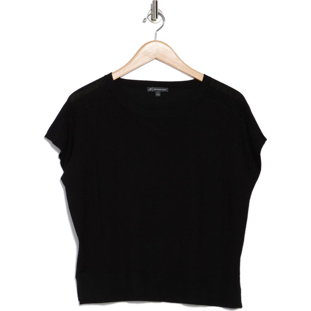ADRIANNA PAPELL ADRIANNA PAPELL EXPOSED SEAM EXTENDED SLEEVE SWEATER