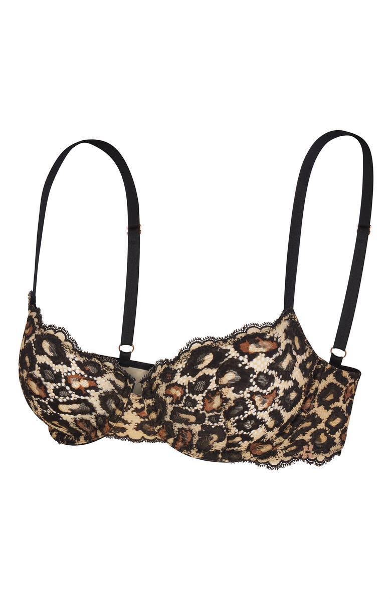SAVAGE X FENTY On the Prowl Lace Unlined Balconette Bra, Alternate, color, 