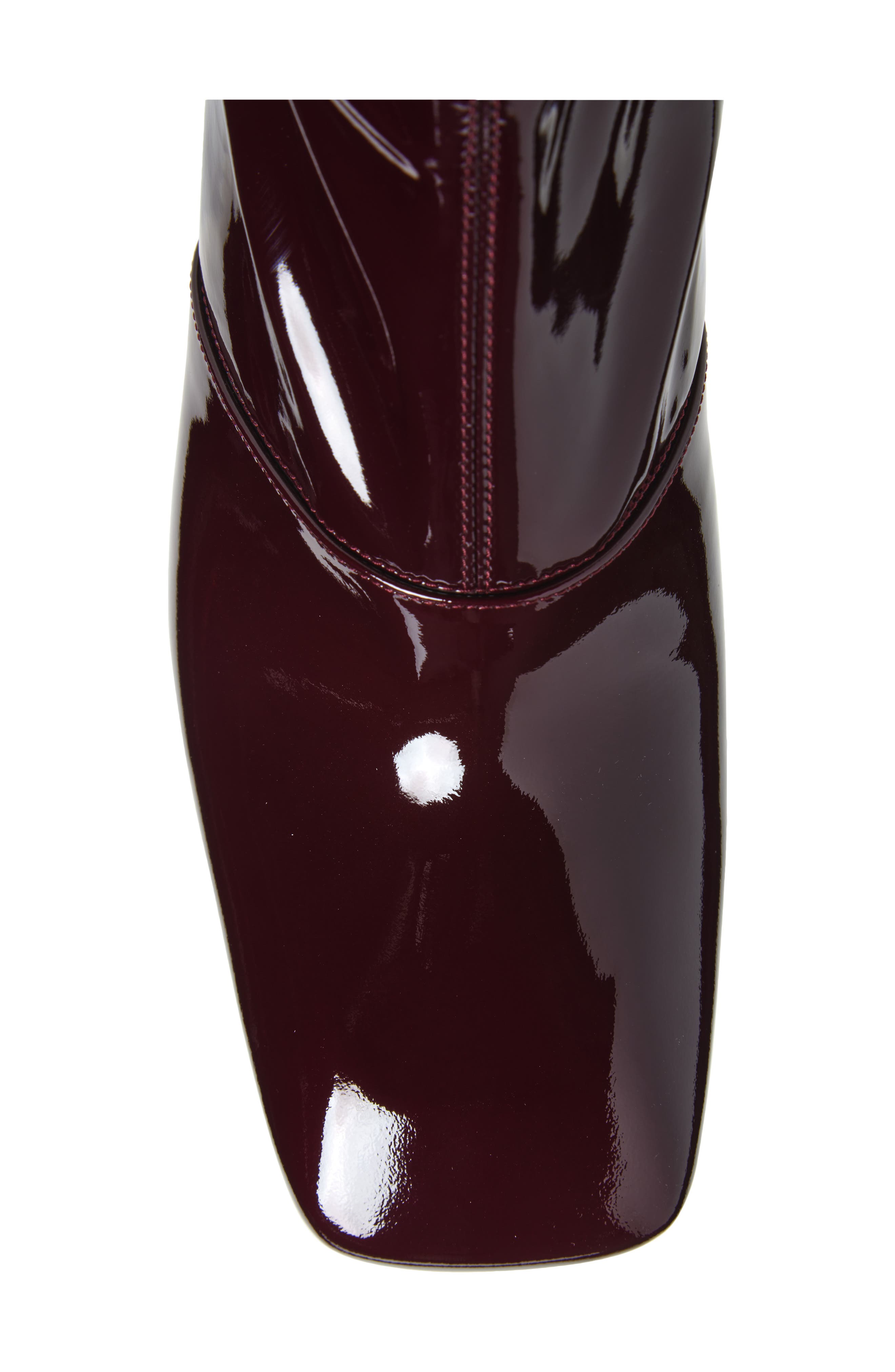 Chloé Janis Over the Knee Patent Boot, Alternate, color, Obscure Red