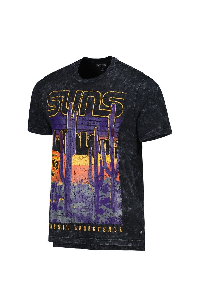 THE WILD COLLECTIVE Unisex The Wild Collective Black/Purple Phoenix Suns Band T-Shirt, Alternate, color, Black