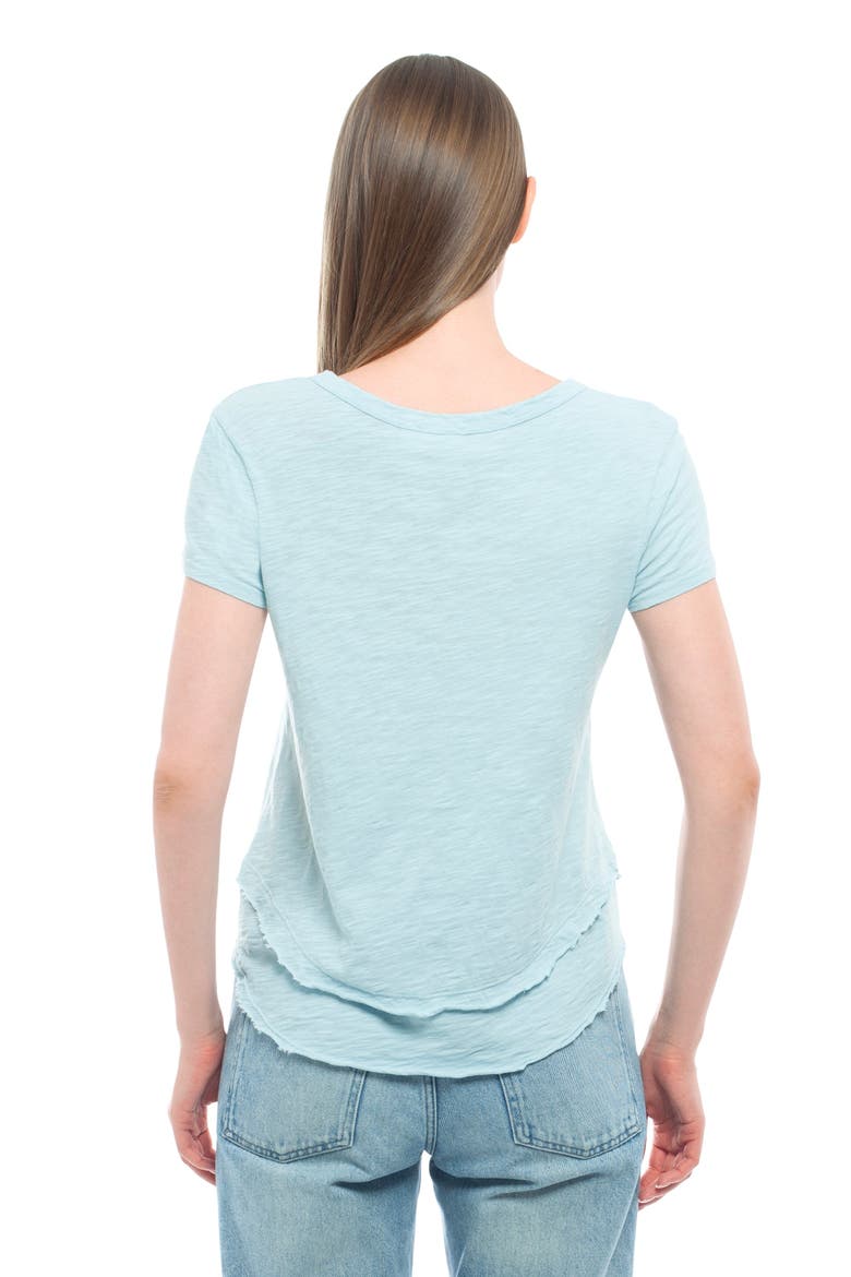 Short Sleeve Mock Layer Tee, Alternate, color, Dark Olive