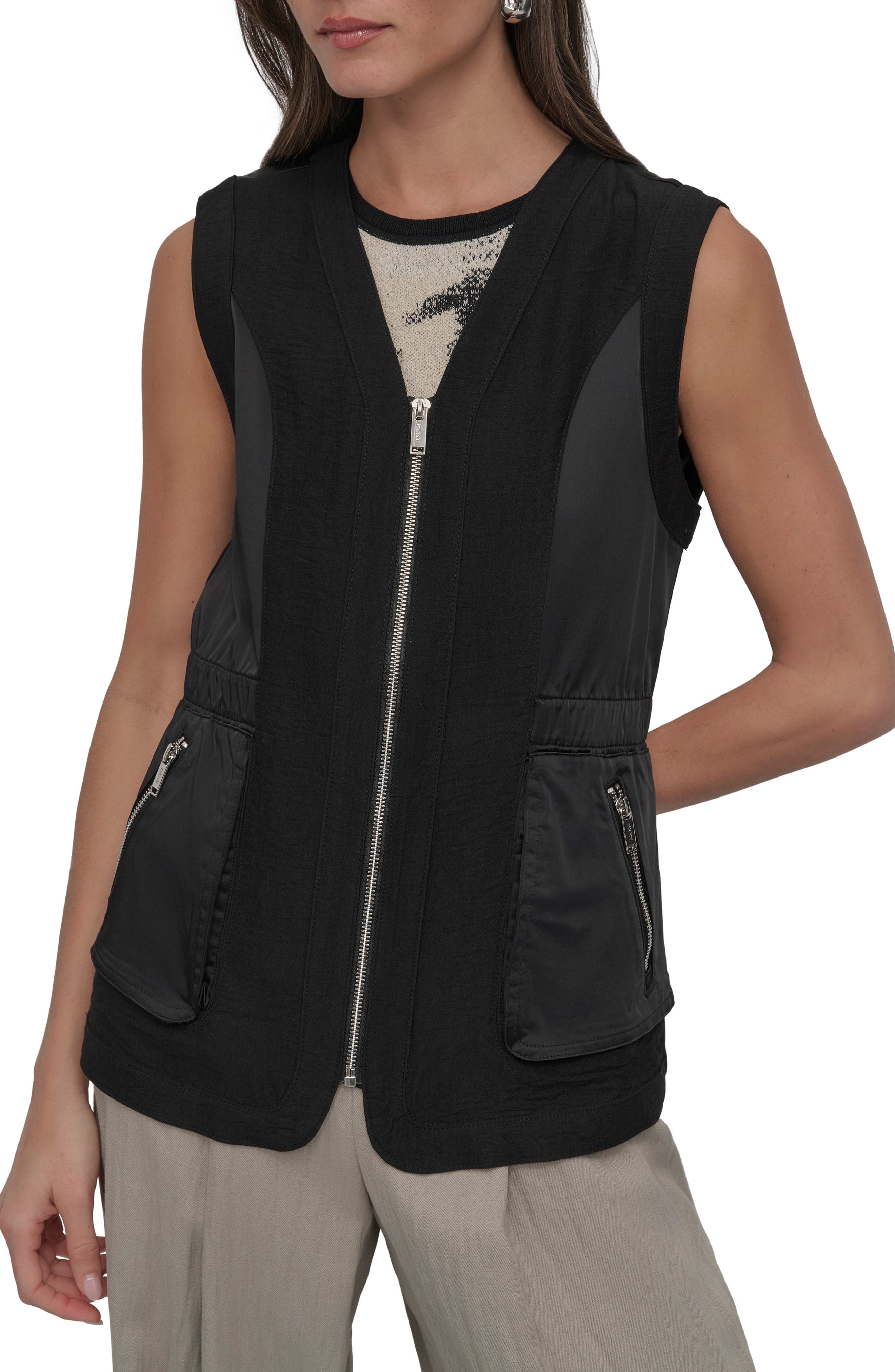 dkny vest tops