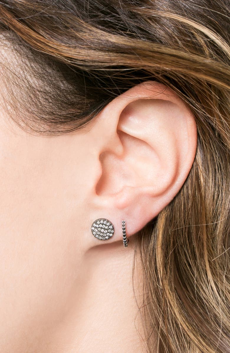 Dana Rebecca Designs 'Lauren Joy' Diamond Disc Stud Earrings, Alternate, color, 