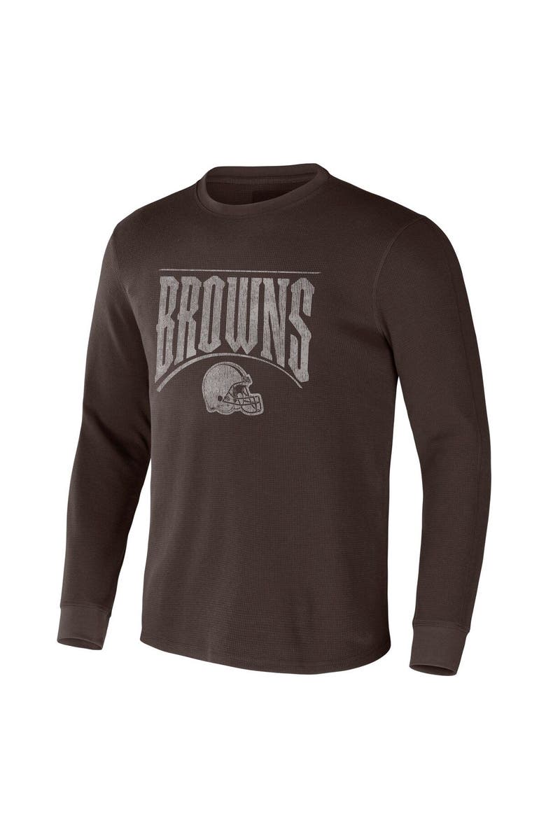 NFL X DARIUS RUCKER Men's NFL x Darius Rucker Collection by Fanatics Brown Cleveland Browns Long Sleeve Thermal T-Shirt, Alternate, color, 