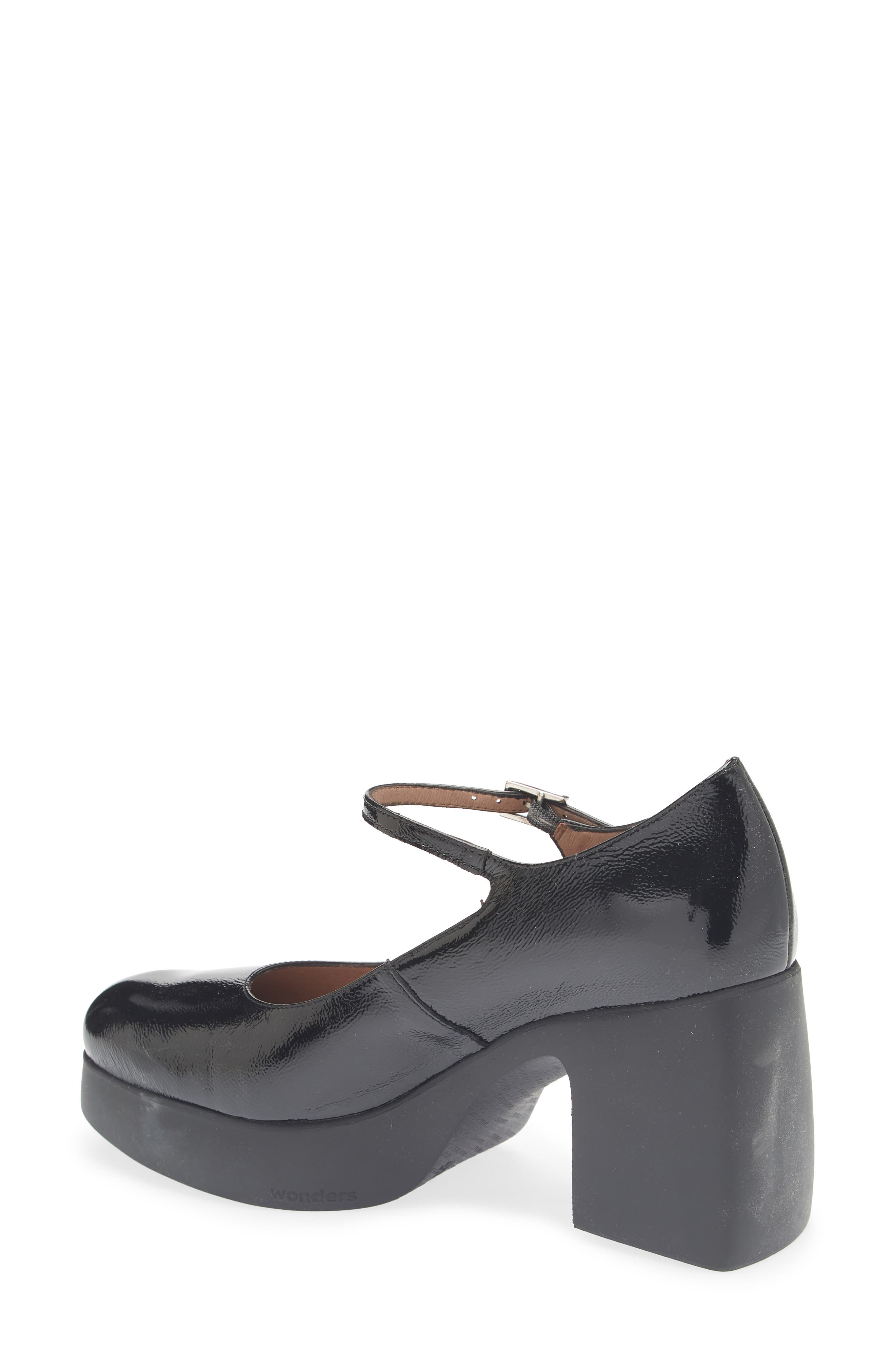 Wonders Mary Jane Platform Pump, Alternate, color, Lack Black