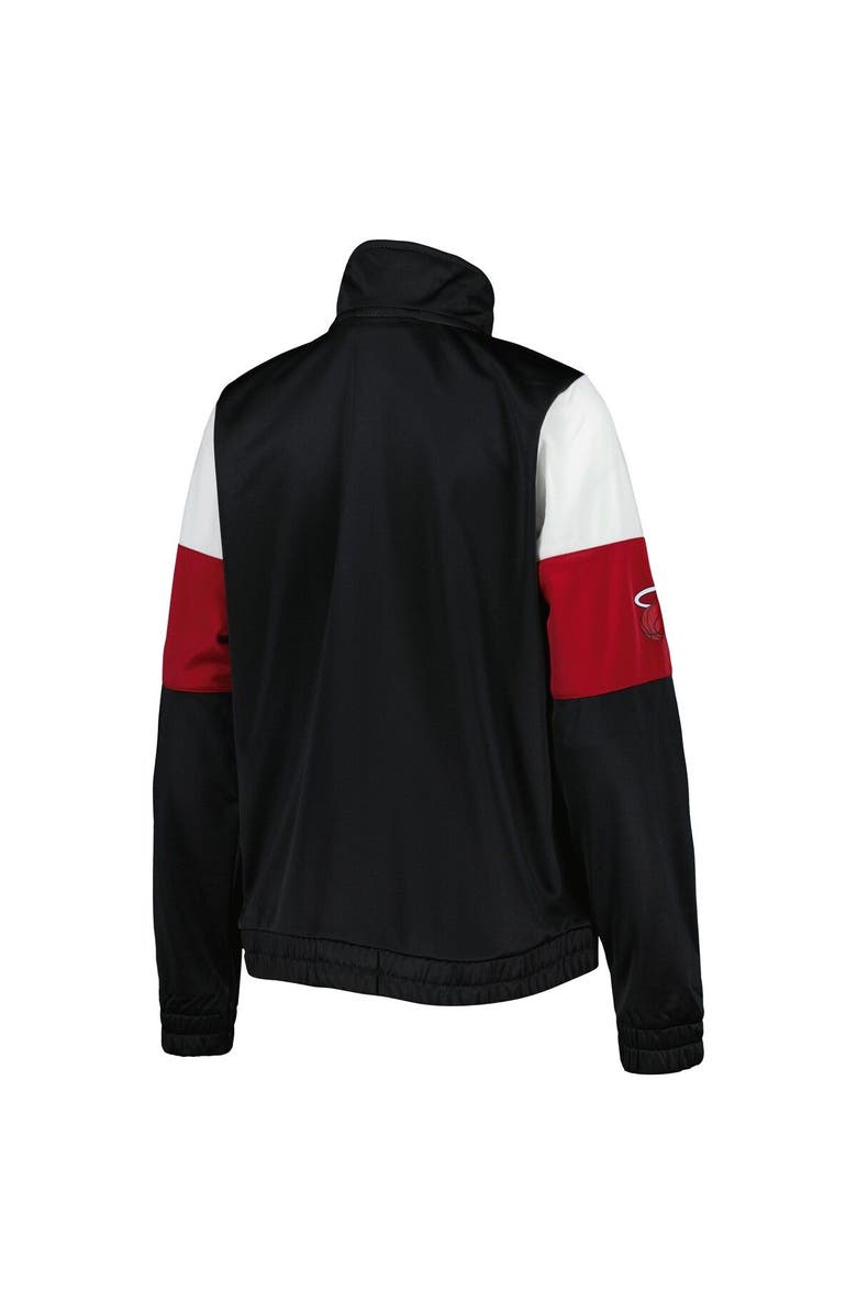 G-III 4HER BY CARL BANKS Women's G-III 4Her by Carl Banks Black Miami Heat Change Up Full-Zip Track Jacket, Alternate, color, Black