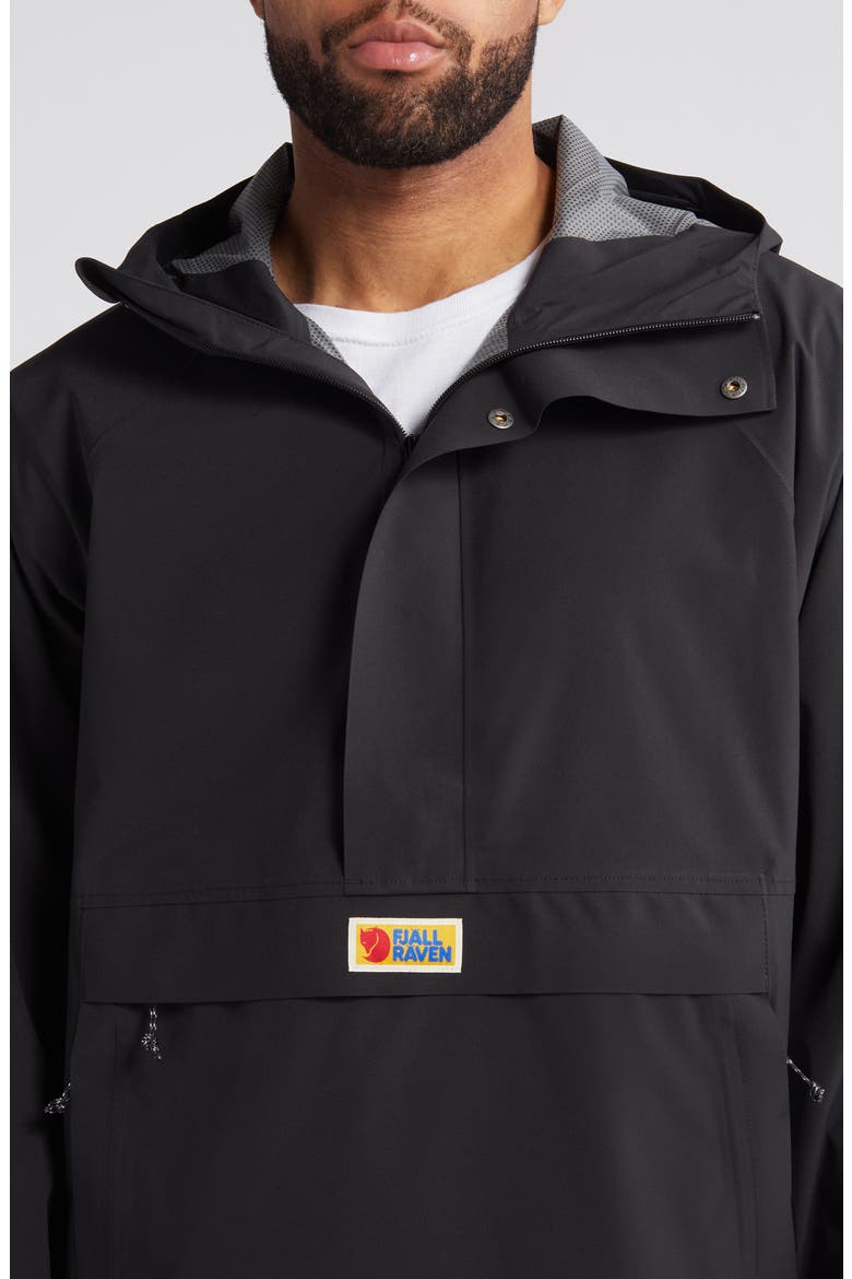 Vardag Water Repellent Anorak, Alternate, color, BLACK