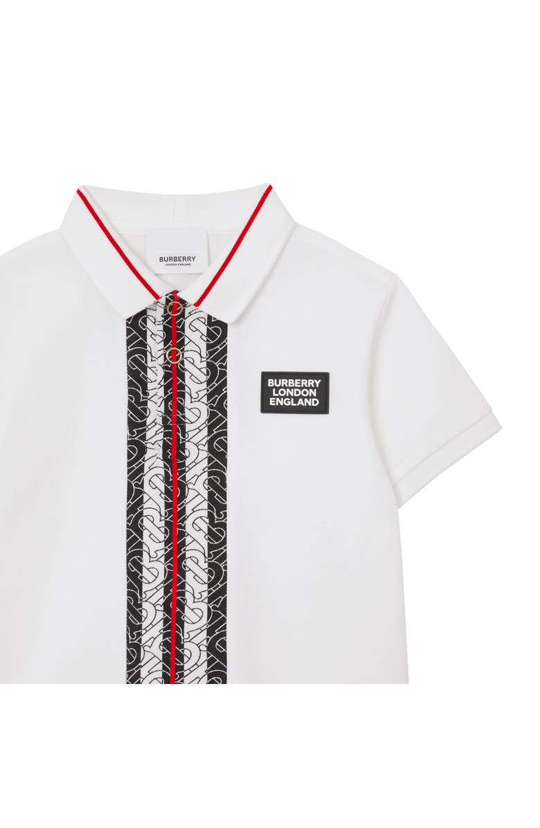 Burberry Joseph Monogram Stripe Piqué Polo Shirt, Alternate, color, 
