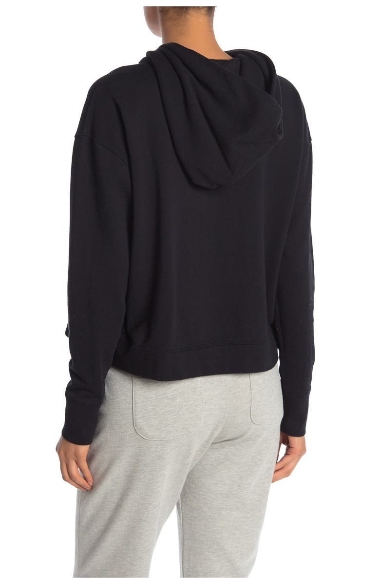 James Perse Relaxed Cropped Hoodie, Alternate, color,