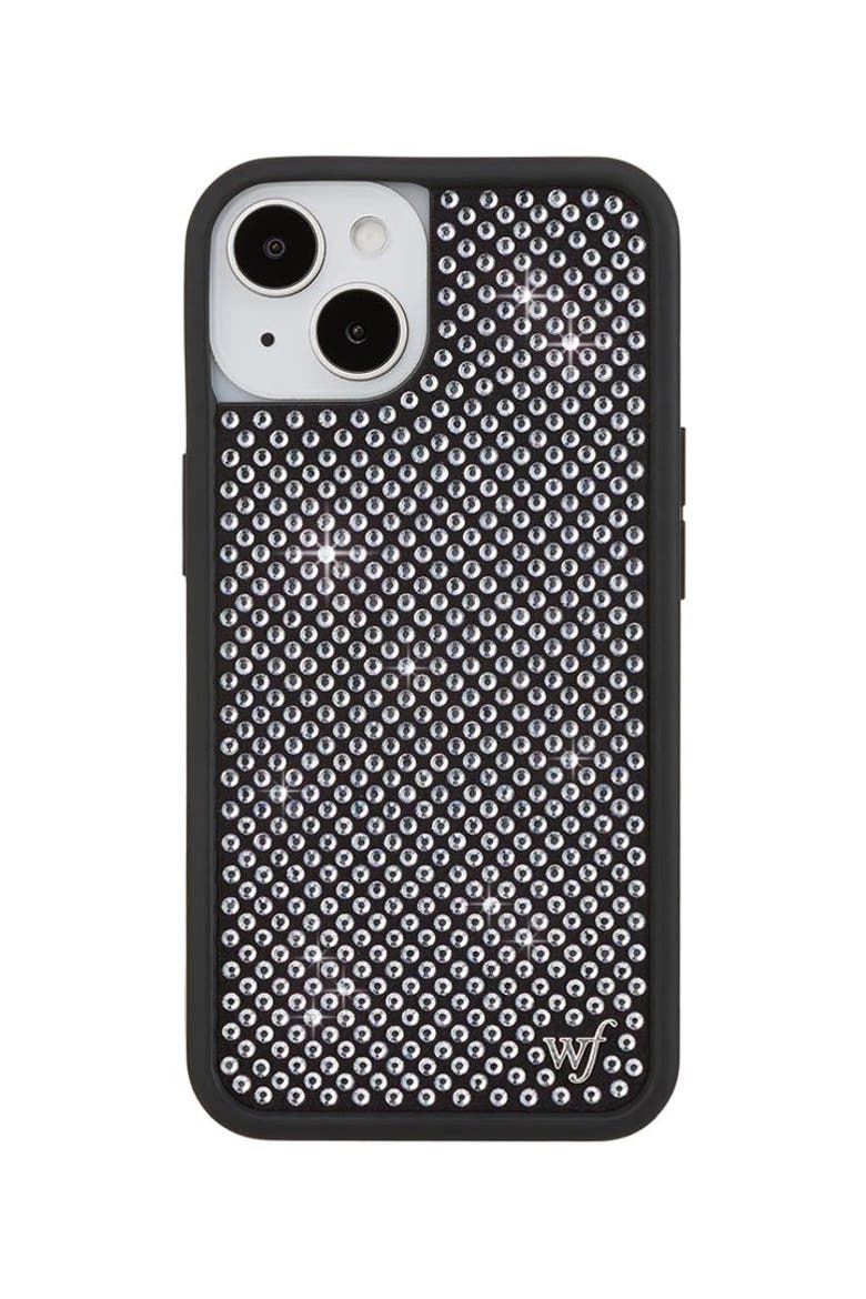 White Rhinestone iPhone Case, Main, color, White