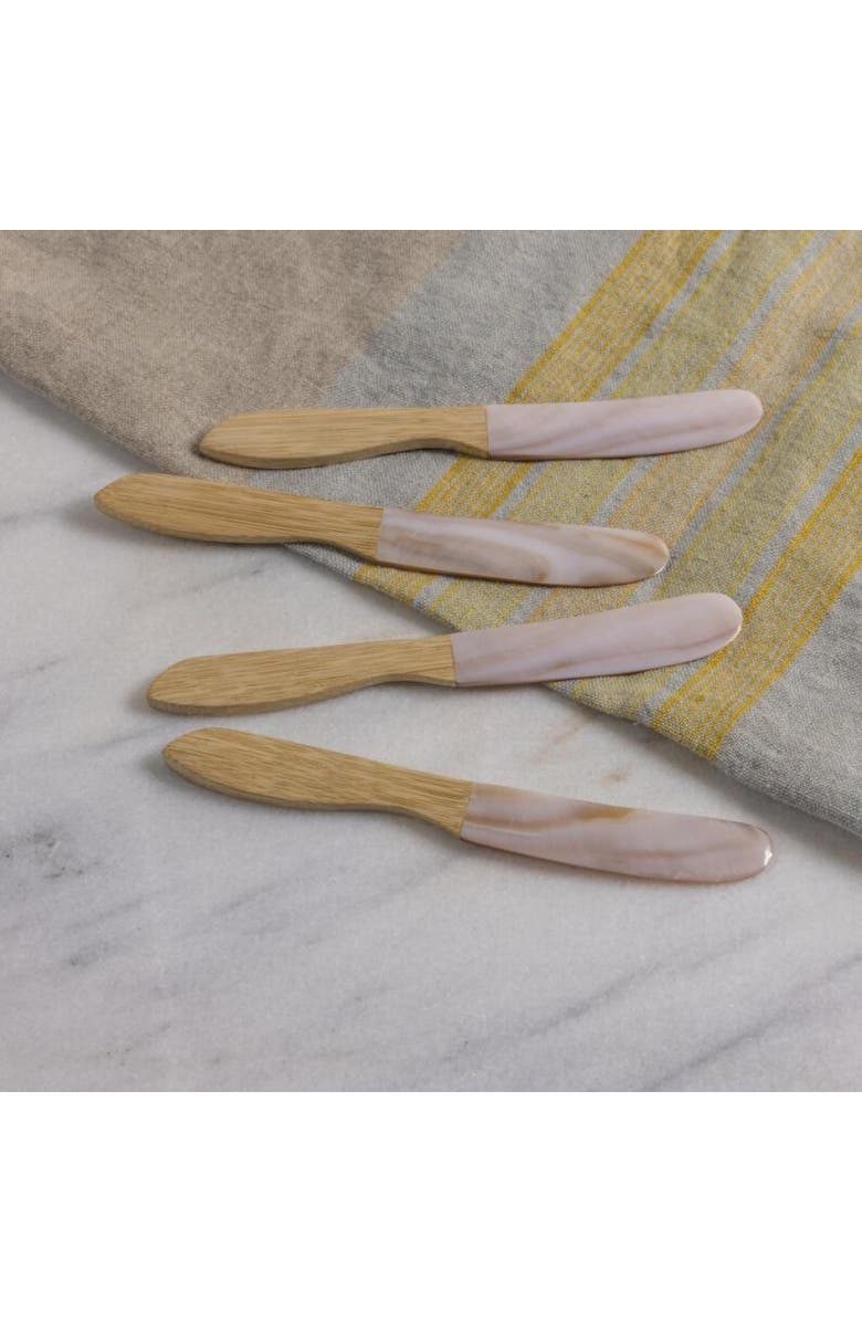Be Home Serin Shell Spreaders - Set of 4, Alternate, color, Natural