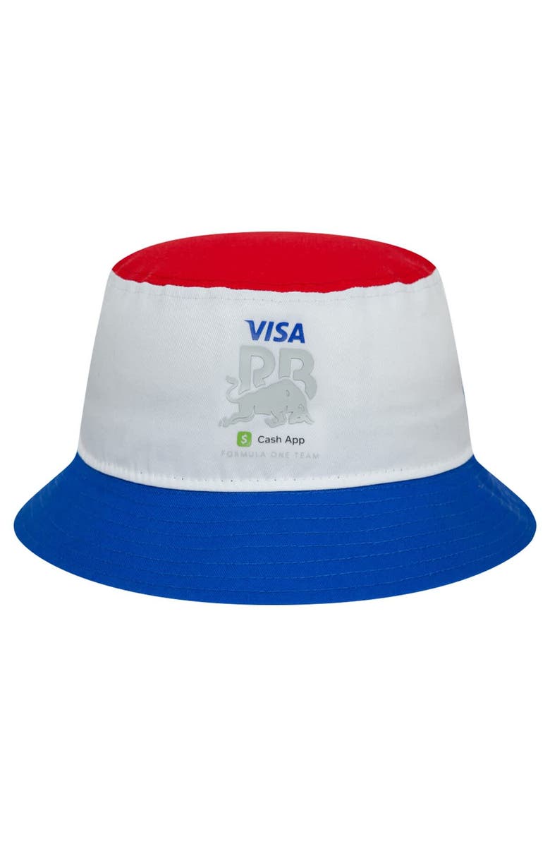 New Era Men's New Era White RB Visa Cash App Essential Color Block Bucket Hat, Main, color, 