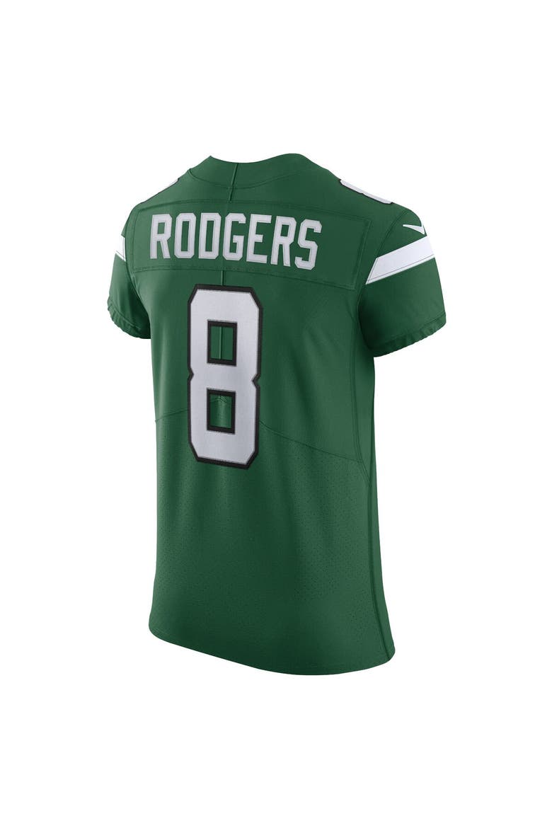 Men's Nike Aaron Rodgers Gotham Green New York Jets Alternate Vapor F.U.S.E. Elite Jersey, Alternate, color, Green