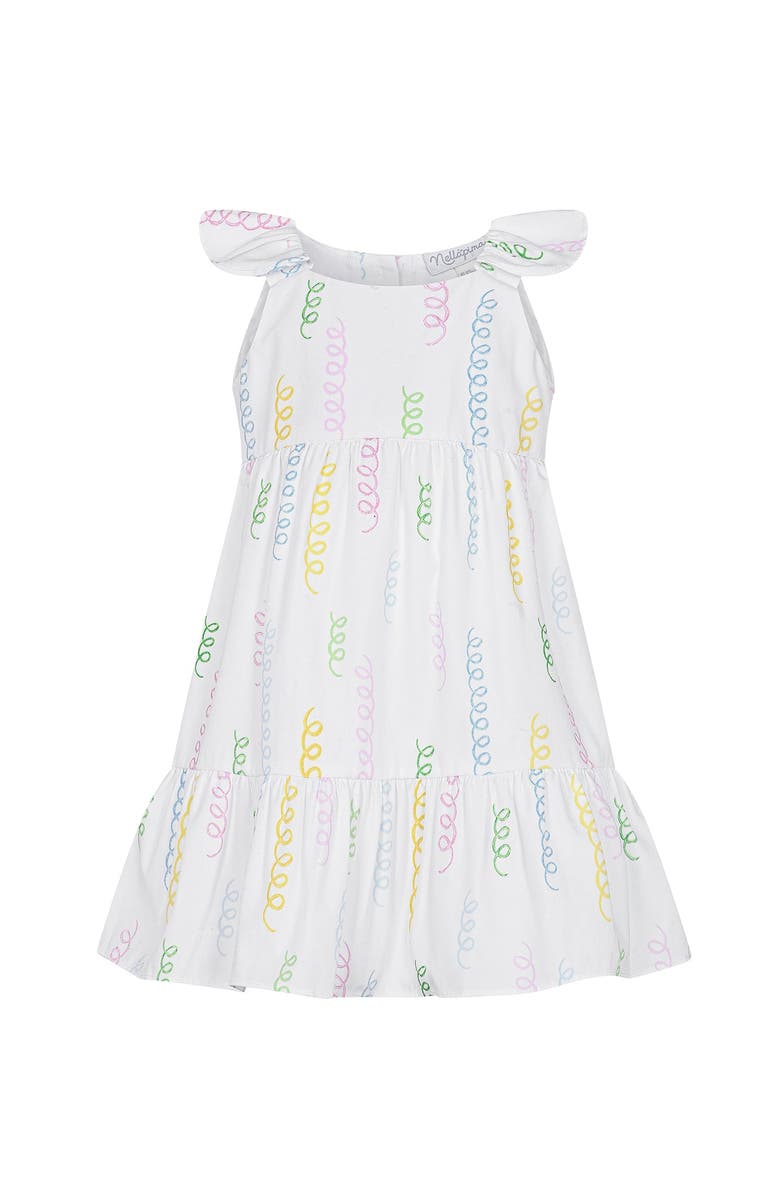 Nellapima Spirals Woven Summer Dress - Toddler, Main, color, White Multi