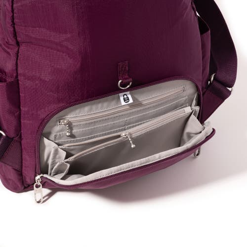 Baggallini Securtex Anti-theft Vacation Backpack In Purple