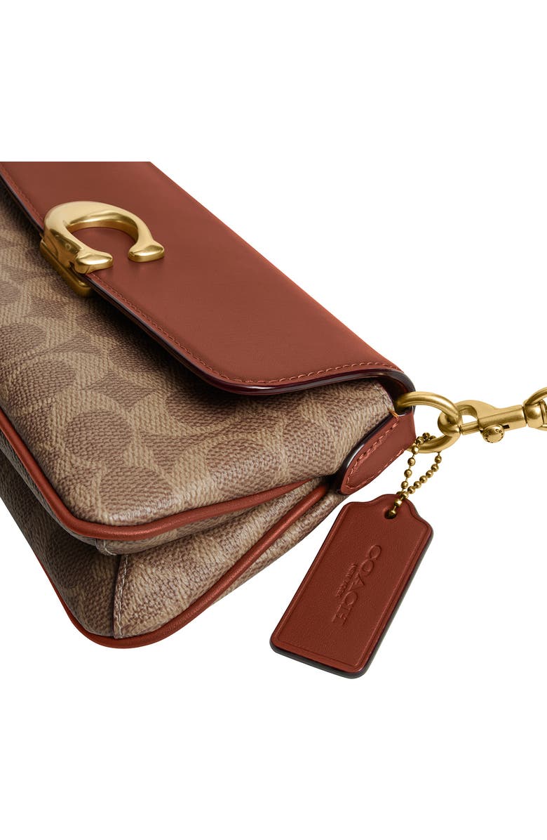 COACH Jet Coated Canvas & Leather Shoulder Bag, Alternate, color,