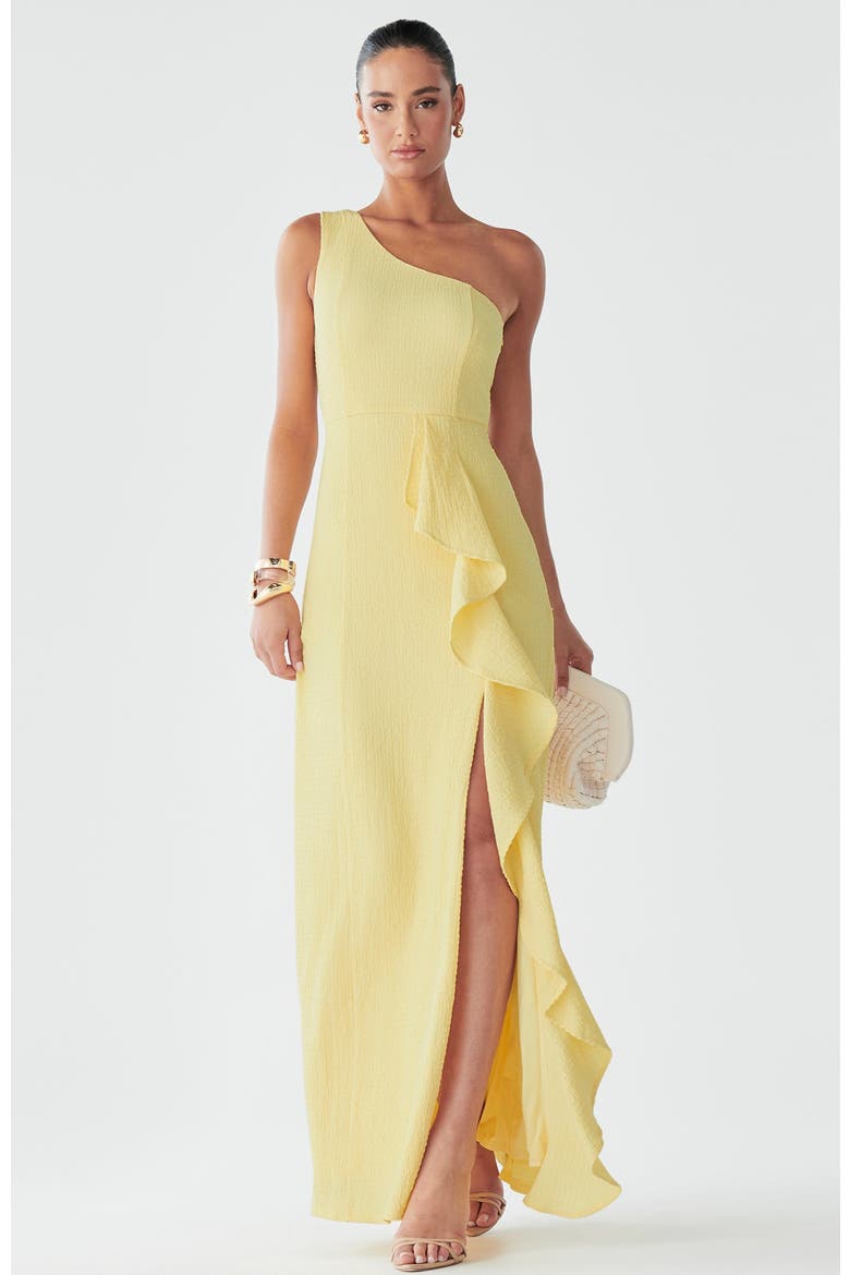 Catia Dress, Alternate, color, Lemon