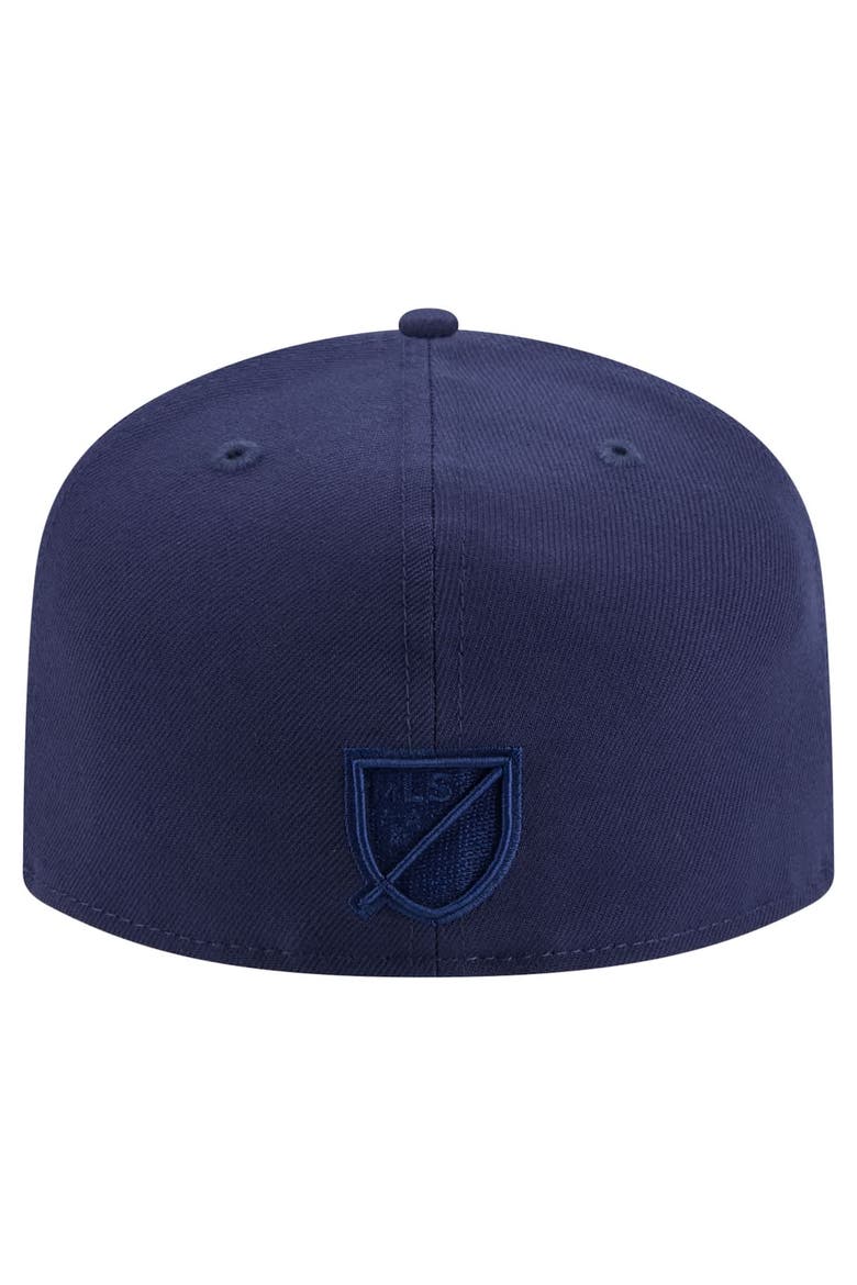 Men's New Era Navy Nashville SC Color Pack A-Frame 59FIFTY Fitted Hat, Alternate, color, Navy