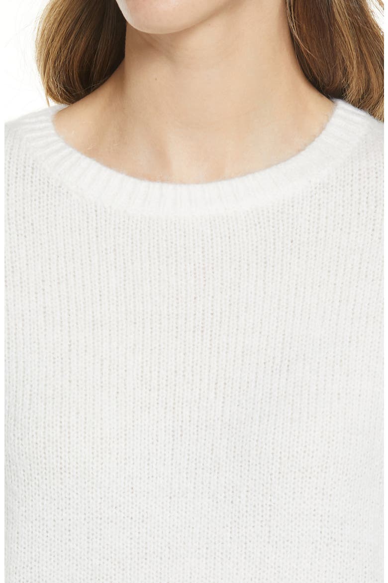 Cozy Crewneck Sweater, Alternate, color, IVORY CLOUD