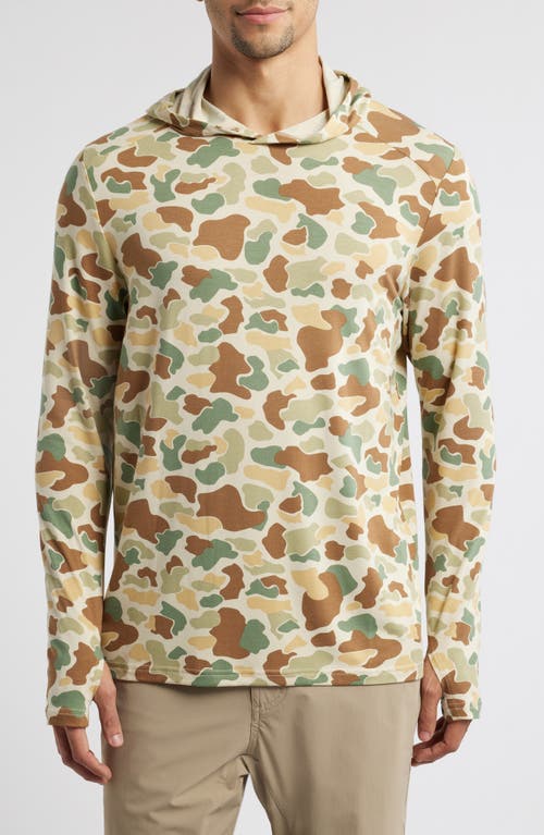 Free Fly Camouflage Lightweight Upf 20+ Hoodie In Brown