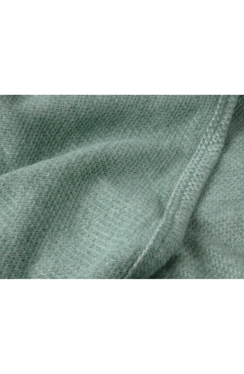 Coyuchi Sequoia Organic Cotton Throw Blanket, Alternate, color, Fern