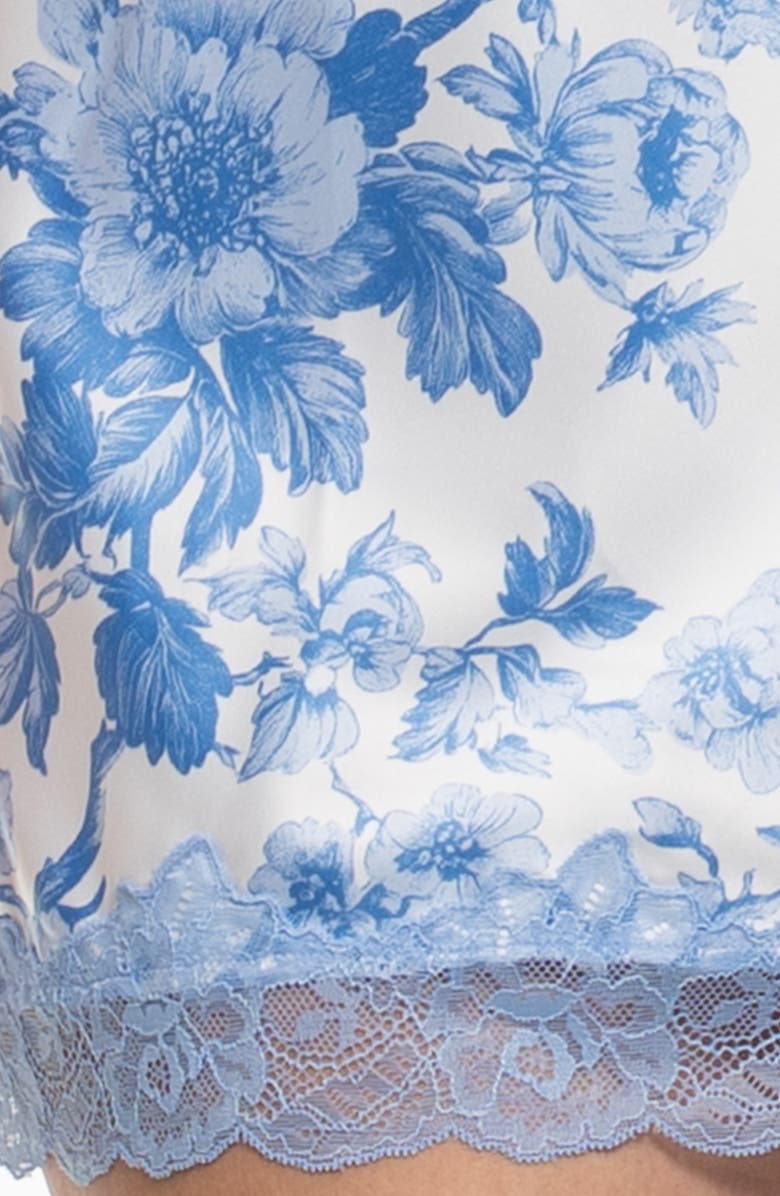 In Bloom by Jonquil Molleigh Lace Trim Satin Chemise, Alternate, color, 