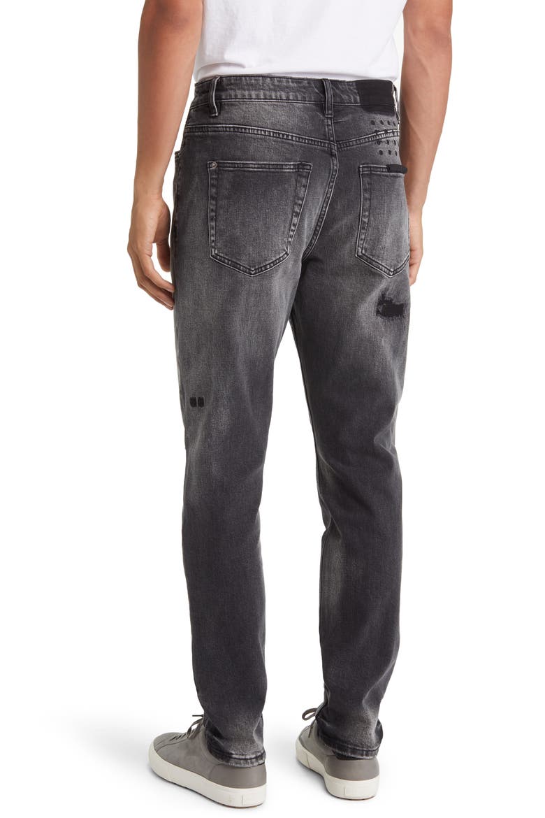 Wolfgang Tektonik Slim Tapered Jeans, Alternate, color, BLACK