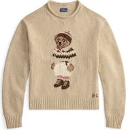 Polo Ralph Lauren Polo Bear Rolled Neck Cotton Sweater