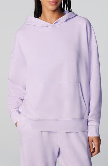 Florence By Mills Oversize Mineral Washed French Terry Hoodie In Purple