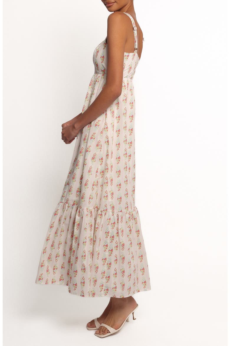 Gabriela Floral Print Maxi Dress, Alternate, color, OFF WHITE