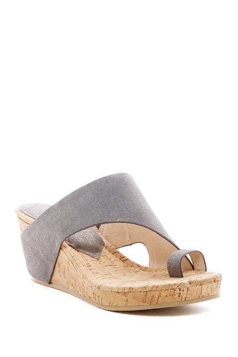 Gyer Leather Wedge Sandal