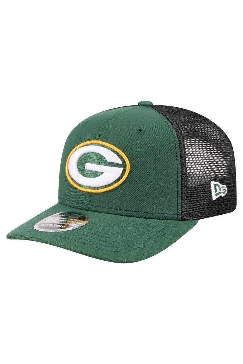 Men's New Era  Green Green Bay Packers 9SEVENTY Trucker Adjustable Hat, Main, color, Green