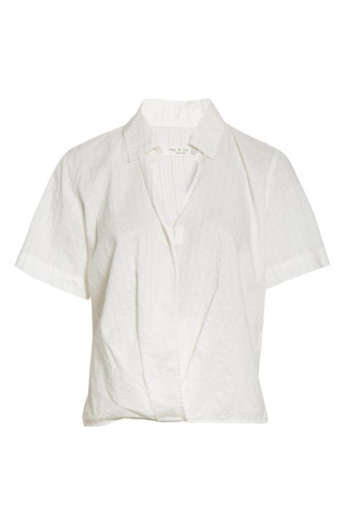 Rag & Bone Kristine High/low Top In White