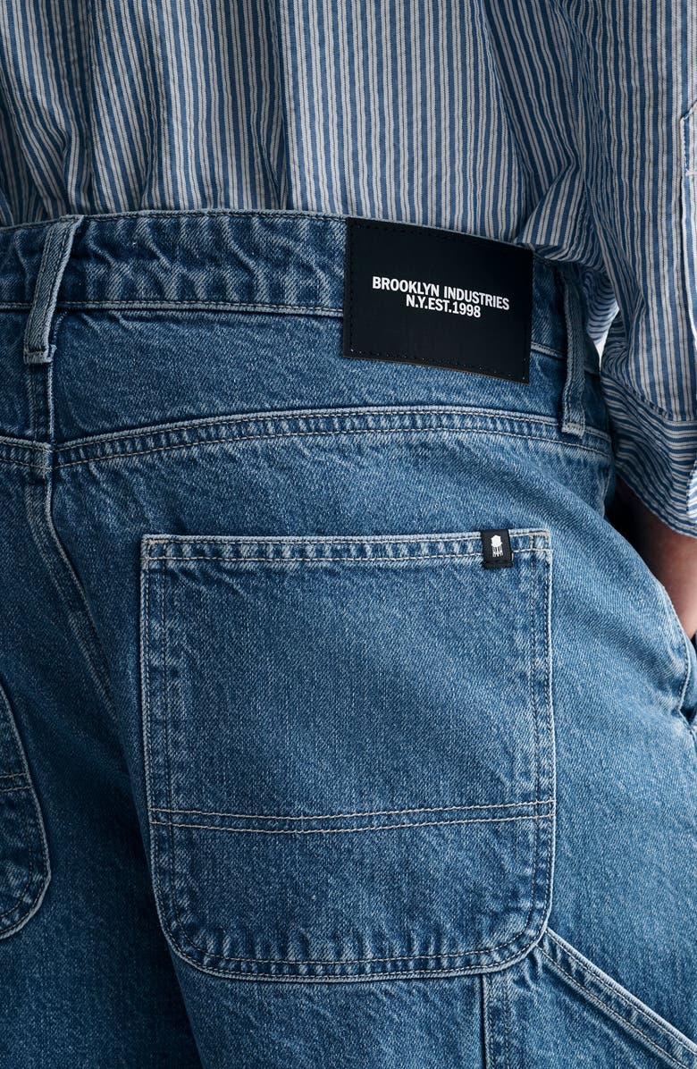 Brooklyn Industries Williamsburg Relaxed Fit Cotton Denim Carpenter Shorts, Alternate, color, 