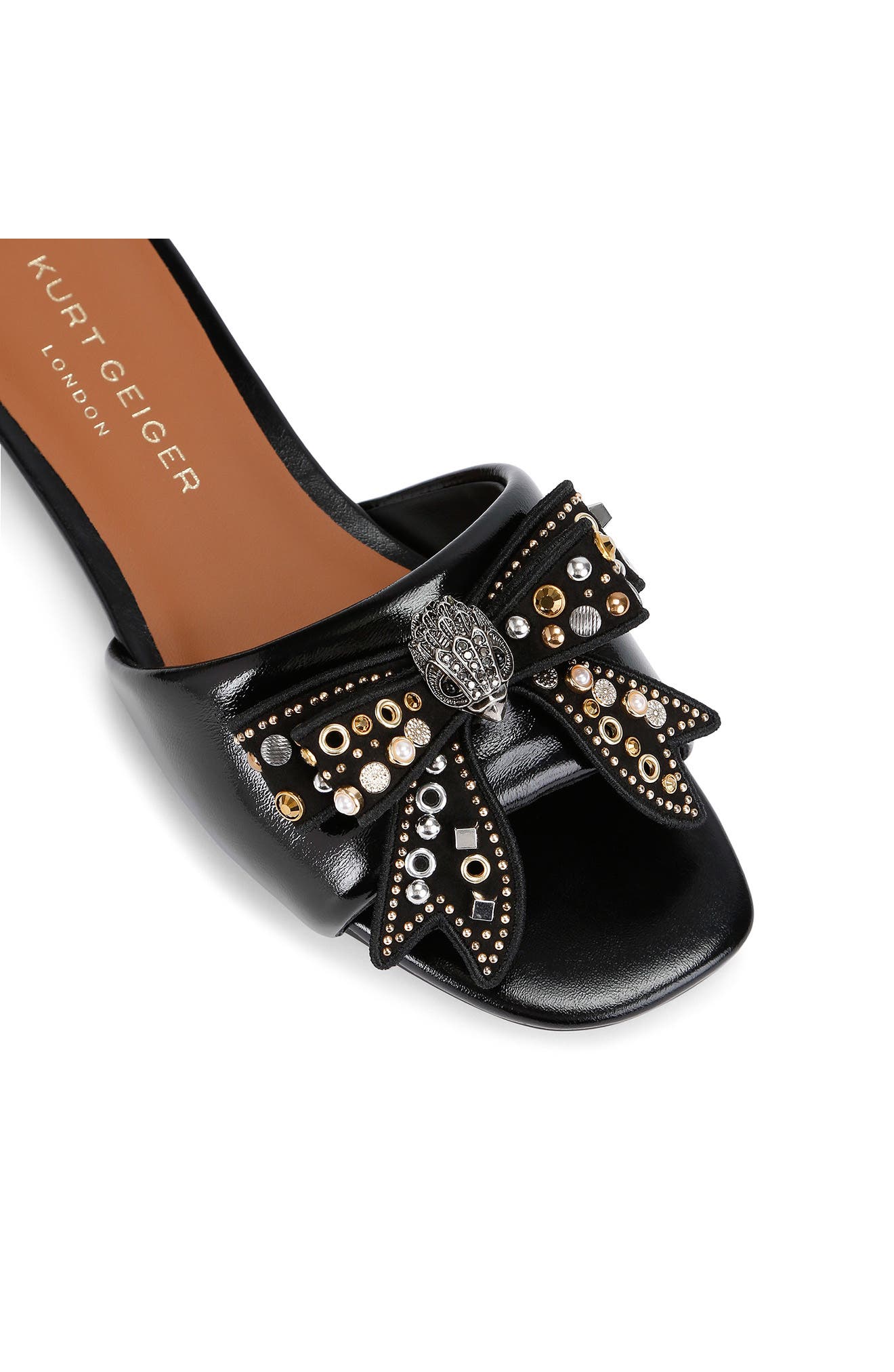 Kurt Geiger London Kensington Bow Slide Sandal, Alternate, color, 