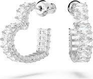 Swarovski Matrix Small Heart Hoop Earrings