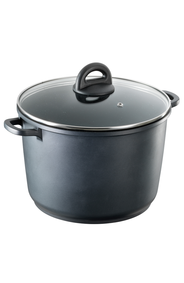 Cuisine::pro<sup>®</sup> STONE<sup>™</sup> 6.9 Qt Stockpot with Lid, Main, color, Black