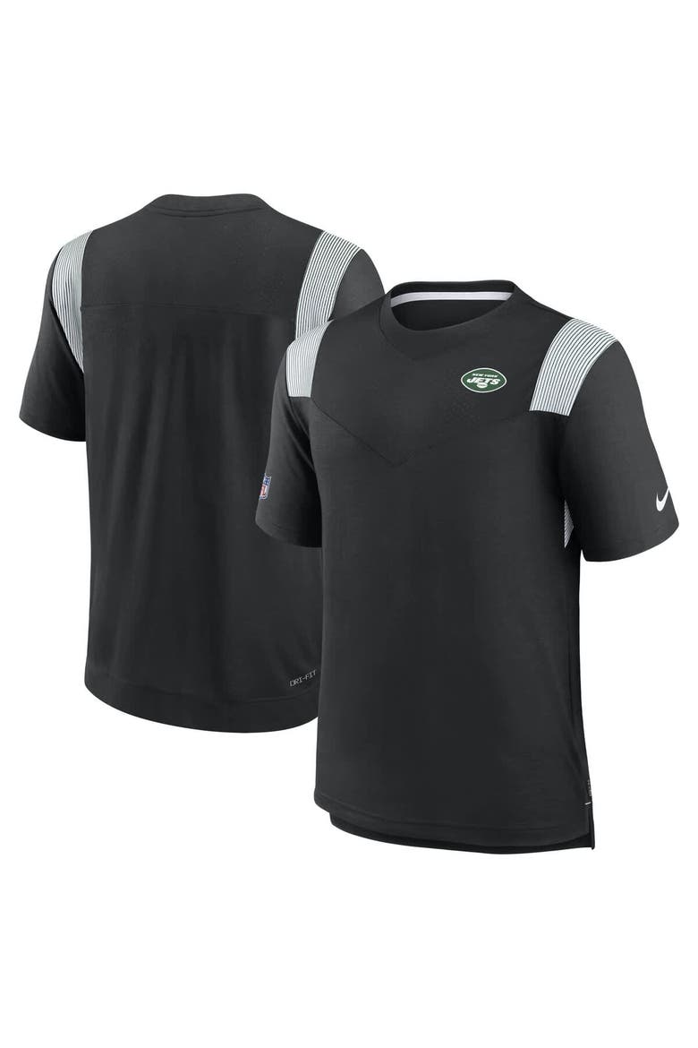Men's Nike Black New York Jets Sideline Tonal Logo Performance Player T-Shirt, Alternate, color, Black