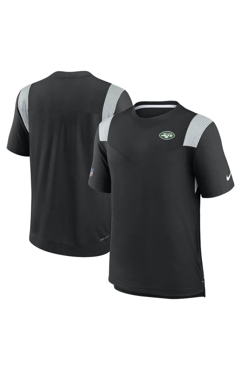 Nike Men's Nike Black New York Jets Sideline Tonal Logo Performance Player T-Shirt, Alternate, color, Black