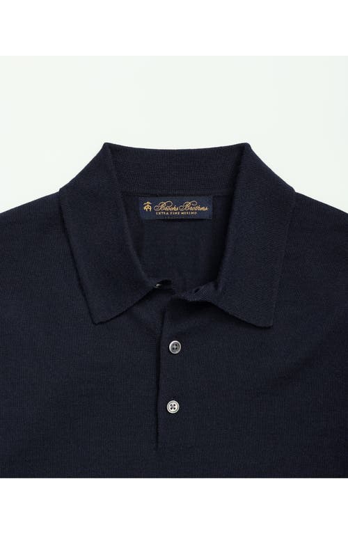 トップス BROOKS BROTHERS fine merino knit polo Fine Merino Wool Sweater Polo