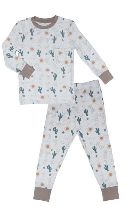 Emerson Fitted Long Sleeve 2-Piece Pajamas