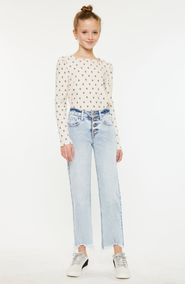 KanCan Maggy High Rise Cropped Straight Jeans