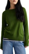 Seasalt Cornwall Rosefinch Crewneck Merino Wool Blend Sweater