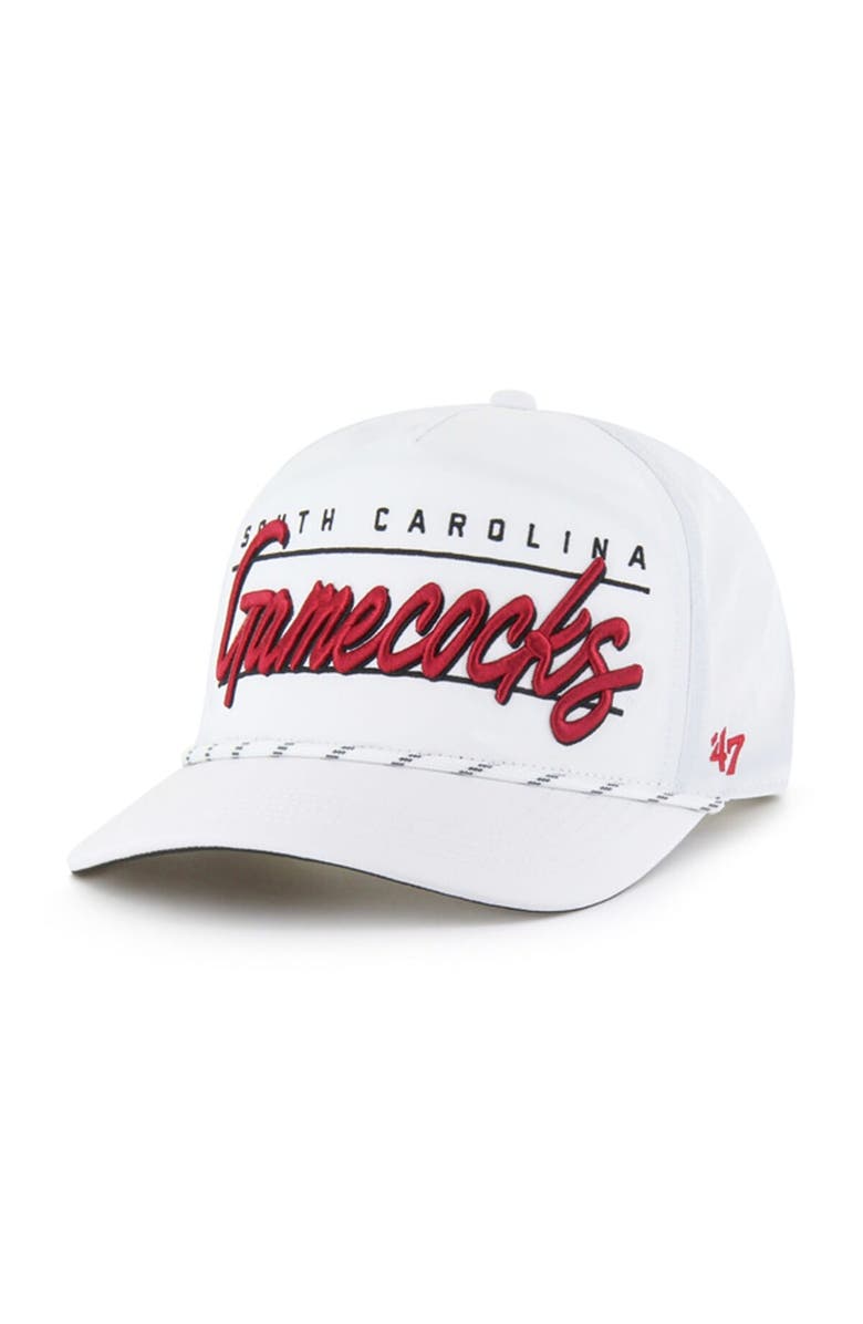 '47 Men's '47 White South Carolina Gamecocks Condor Hitch brrr° Adjustable Hat, Main, color, 