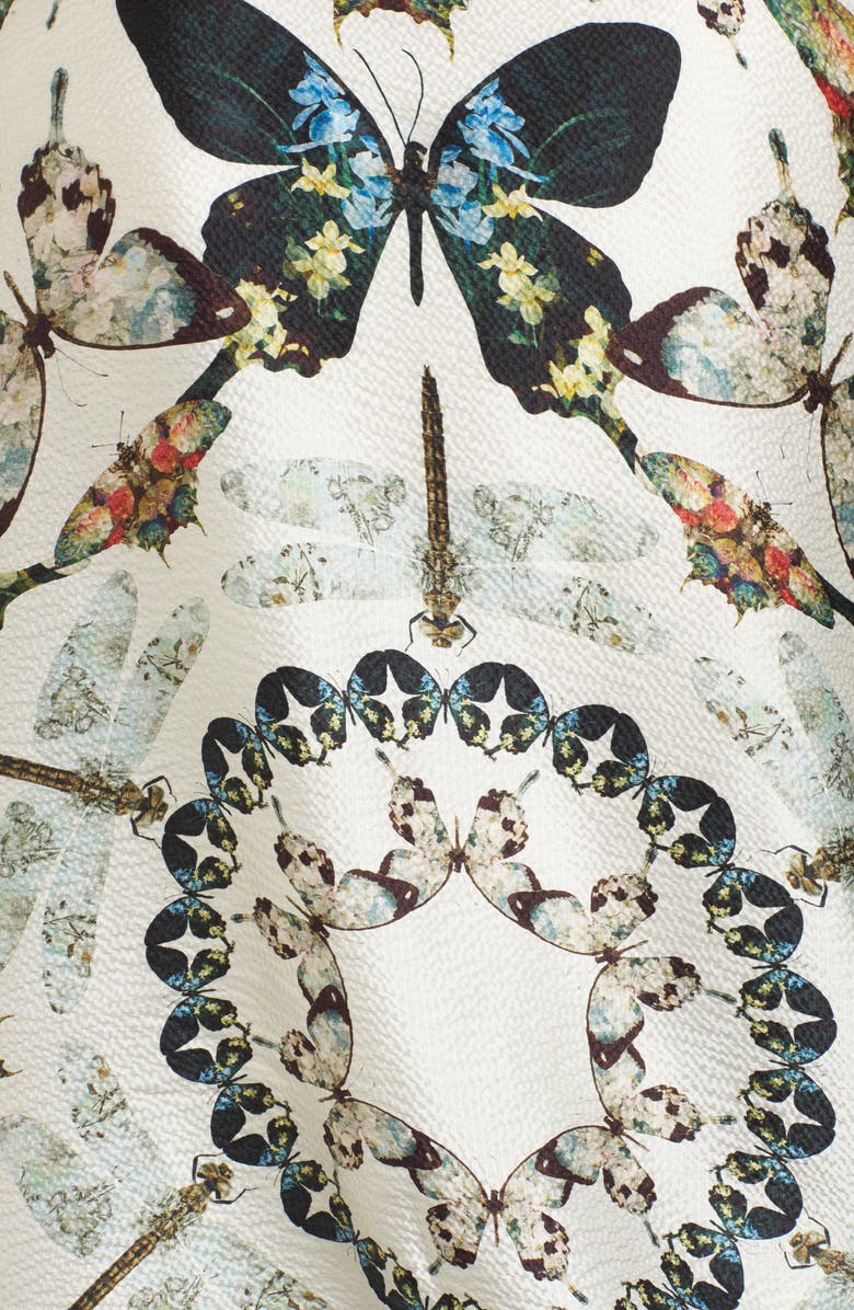 Ted Baker London Butterfly Kaleidoscope Silk Cape Scarf, Alternate, color, 